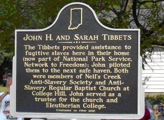 John Tibbets Dedication for abolitionist achievements on the Underground Railroad